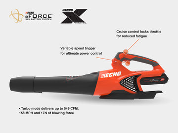Echo Battery Leaf Blower - DPB-2500C1 - 0