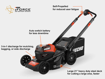 Echo Battery Lawnmower - DLM-2100SP - 0